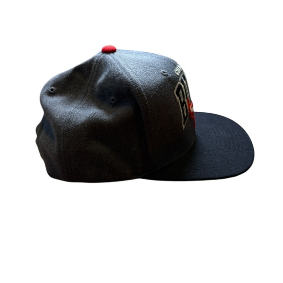 Chicago Bulls NBA Wool Blend SnapBack Gray Mitchell & Ness Hardwood Classics Hat - Picture 6 of 11